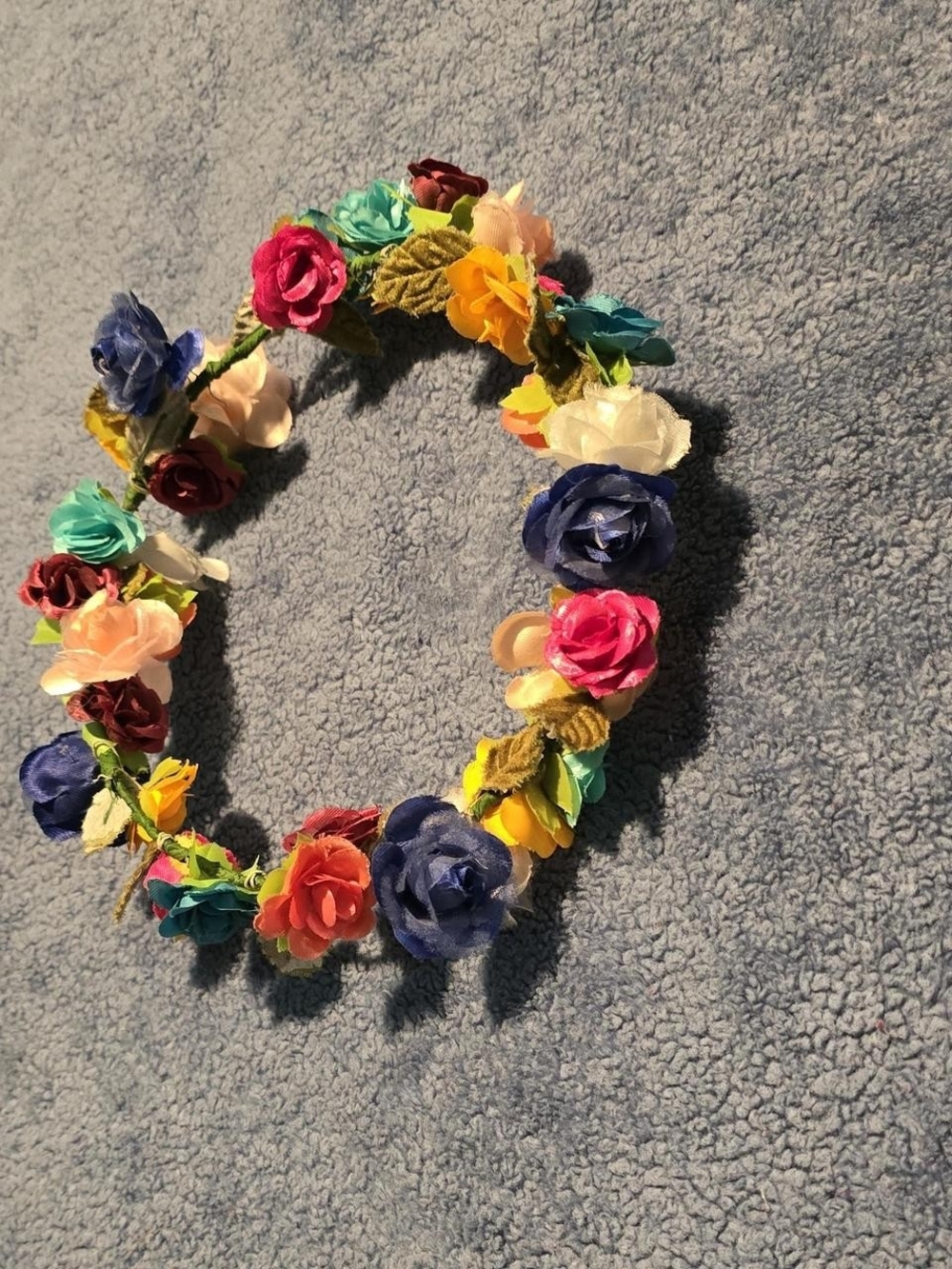 Colorful Floral Crown Headband